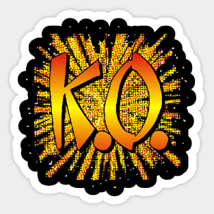 KO (pixel art) Sticker